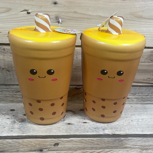 Ja-Ru Squeesh Yum Boba Tea Brown Stress Toy 6" Bubble Drink Fidget Squishy Foam - Picture 6 of 6